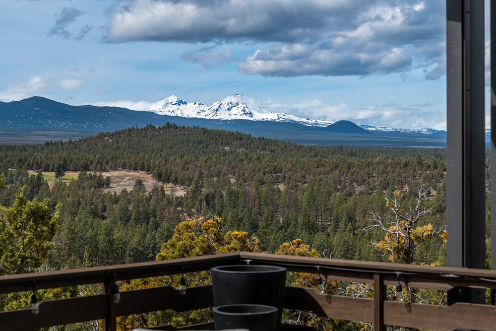 Cascade mountain view from a west-side deck